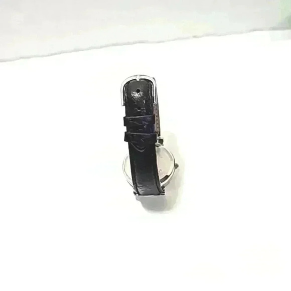 Gossip women's wrist watch leather black stainless steel silver buckle vintage - Picture 12 of 14